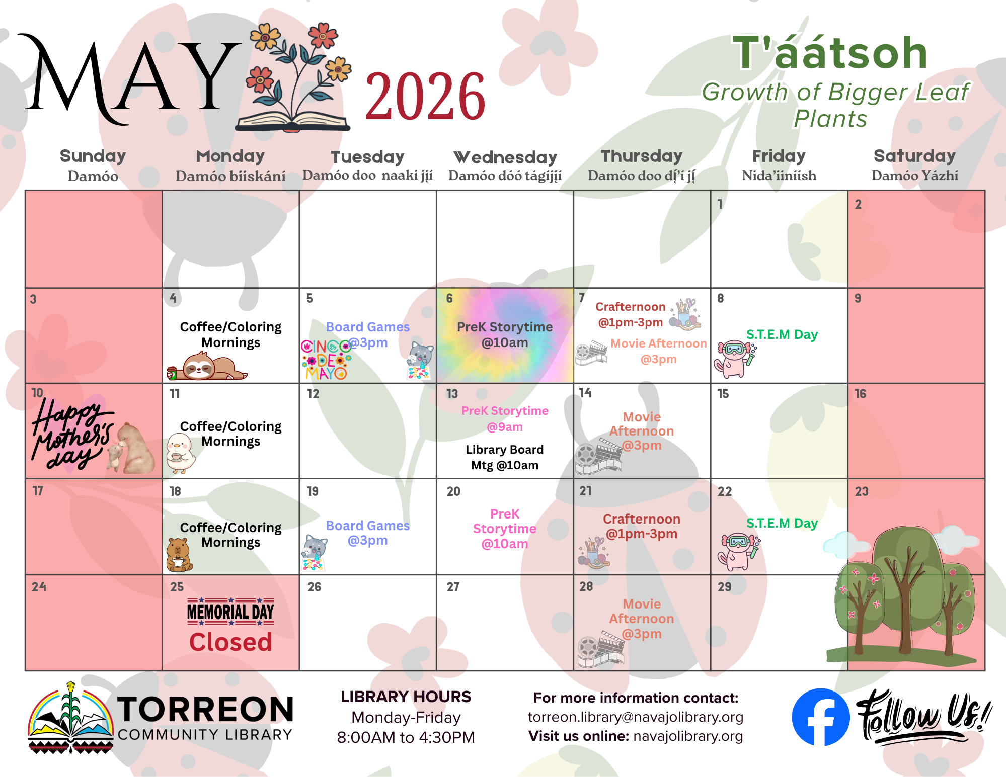 T'ą́ą́tsoh "Growth of Bigger Plants" — May 2026